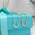 Tiffany U Pendant Cubic Zirconia Necklace