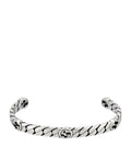 Gucci GG Silver Interlocking Open Bracelet