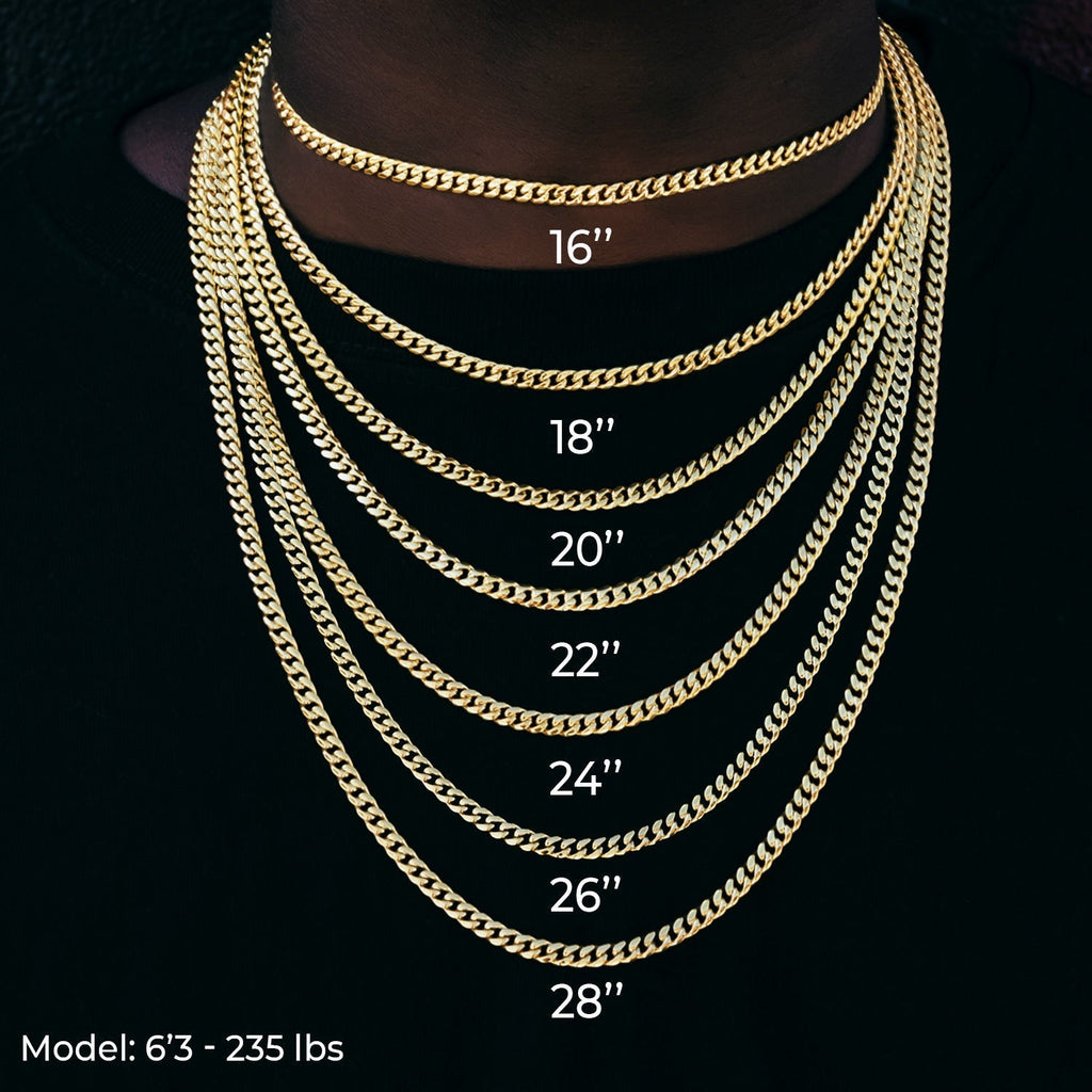 Paper Clip Chain in White Gold - 5mm